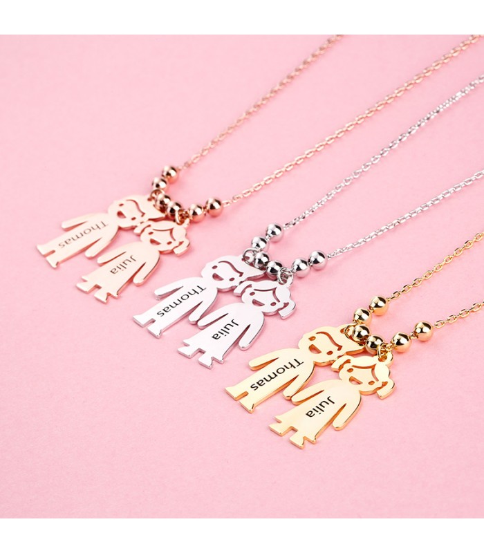 Kids sales engraved necklace